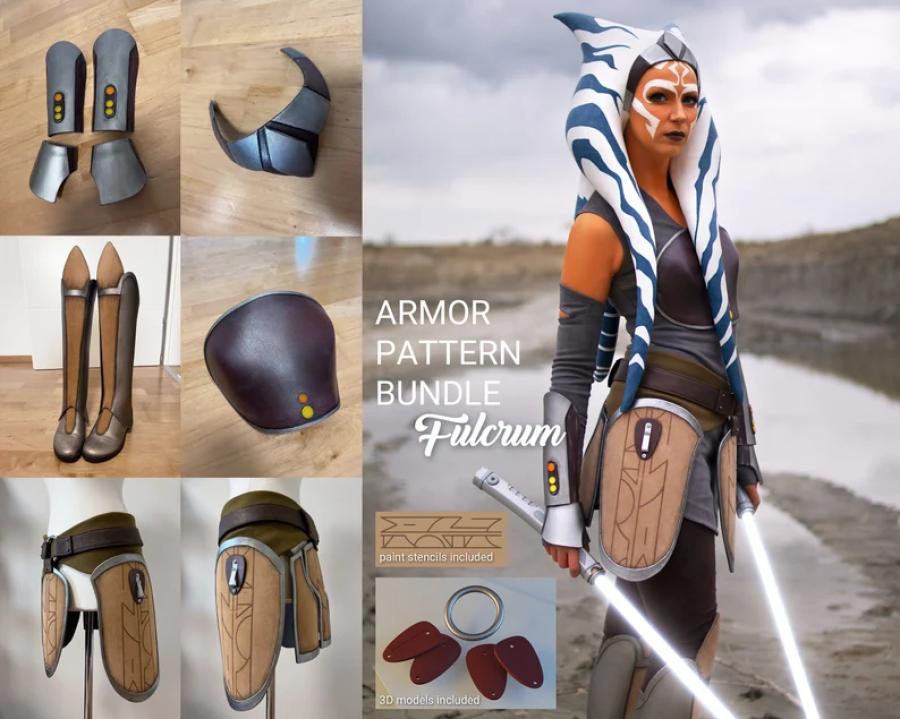 Ahsoka Rebels Fulcrum Inspired Armor Foam Pattern