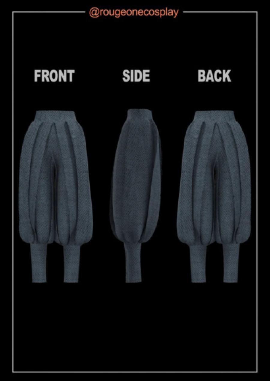 Ahsoka costume pattern pants starwars cosplay top pattern DIGITAL sizes 34-44 + guide / jedi