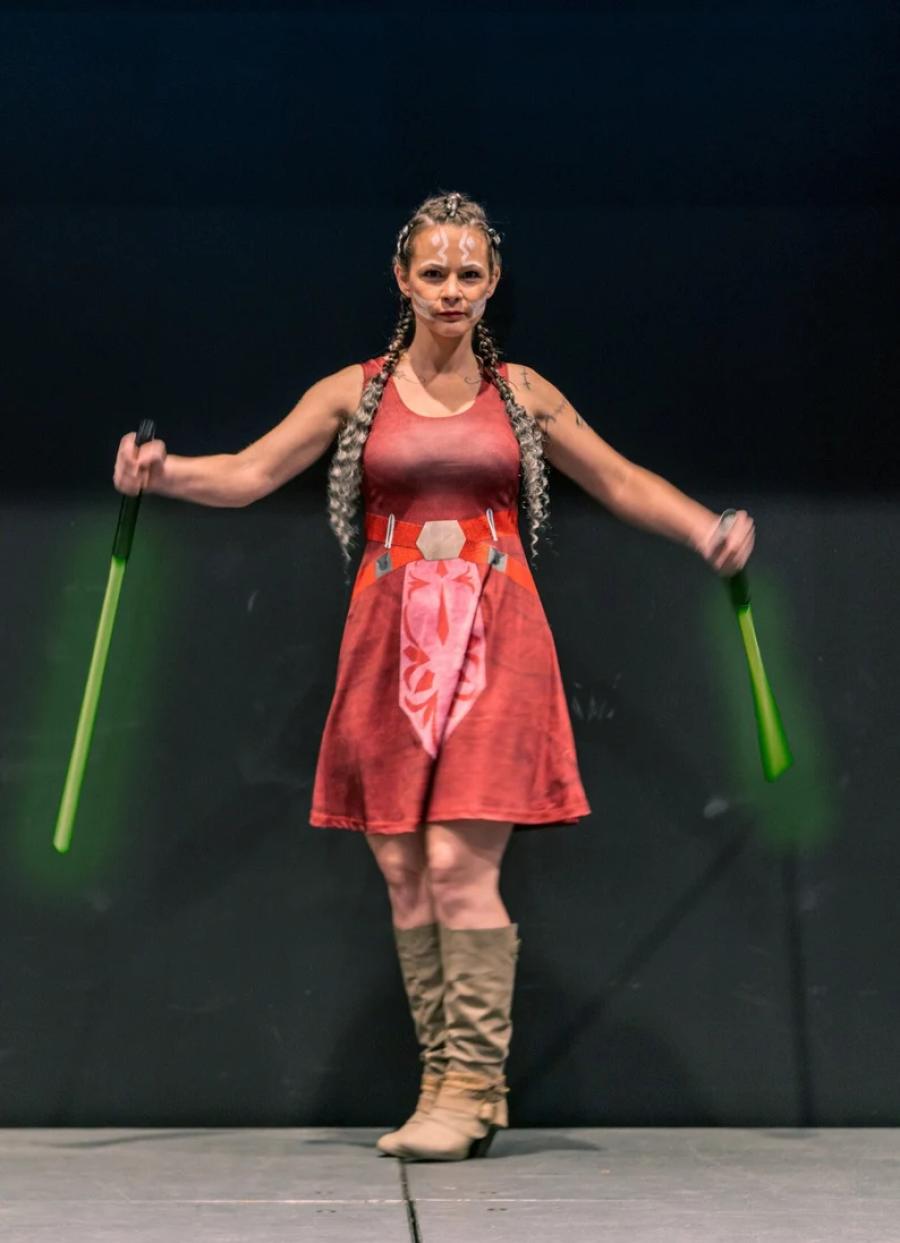 Ahsoka Tano Clone Wars Inspired Sleeveless Dress