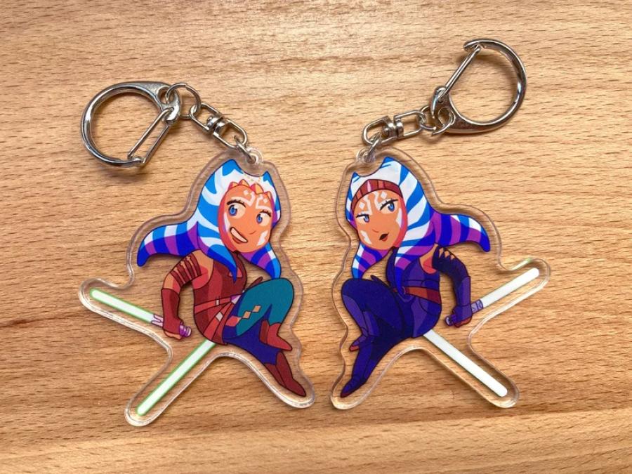 Ahsoka Tano | Star Wars Double Sided Acrylic Keychain Charm
