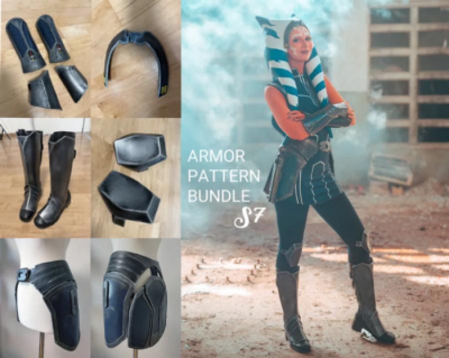 Ahsoka Clone Wars S7 Inspired Armor Foam Pattern