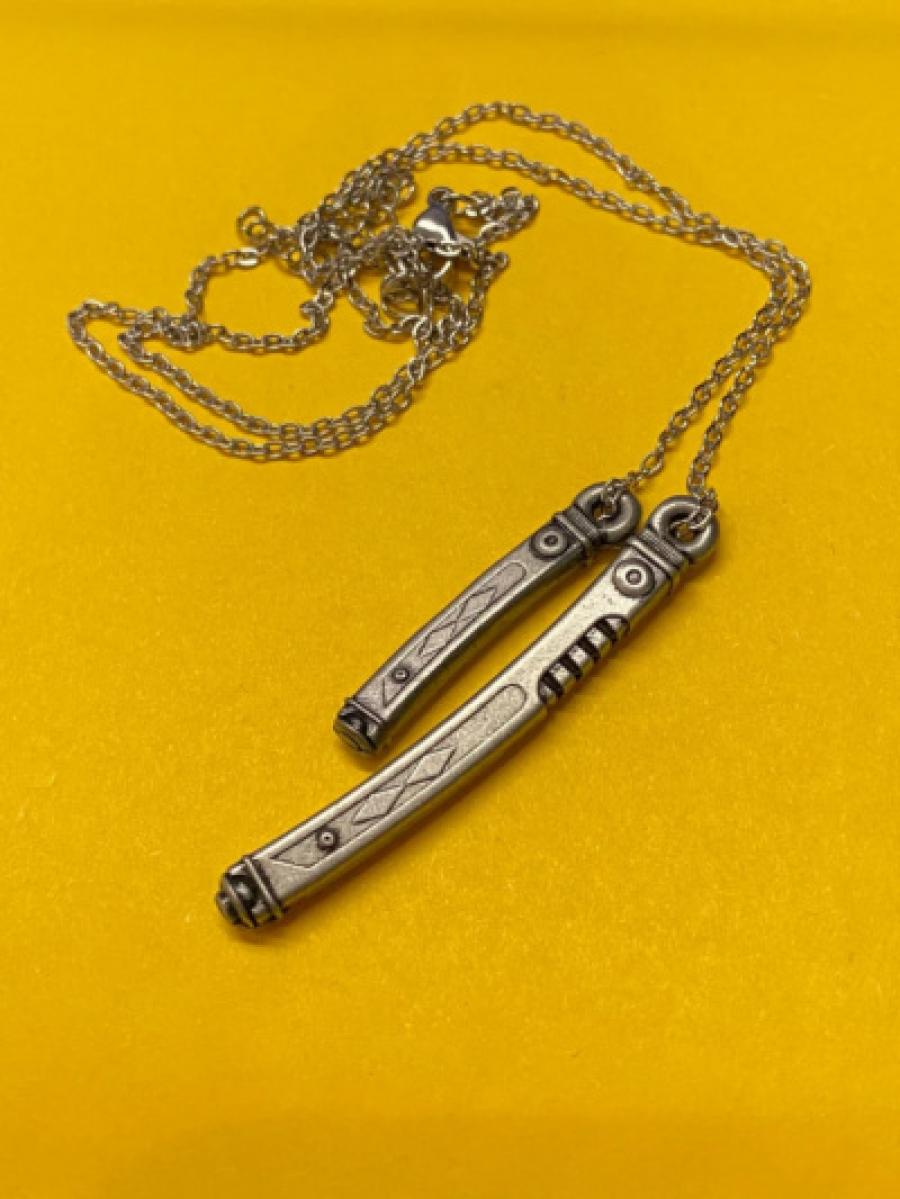 Handmade Ahsoka laser sword Pendant