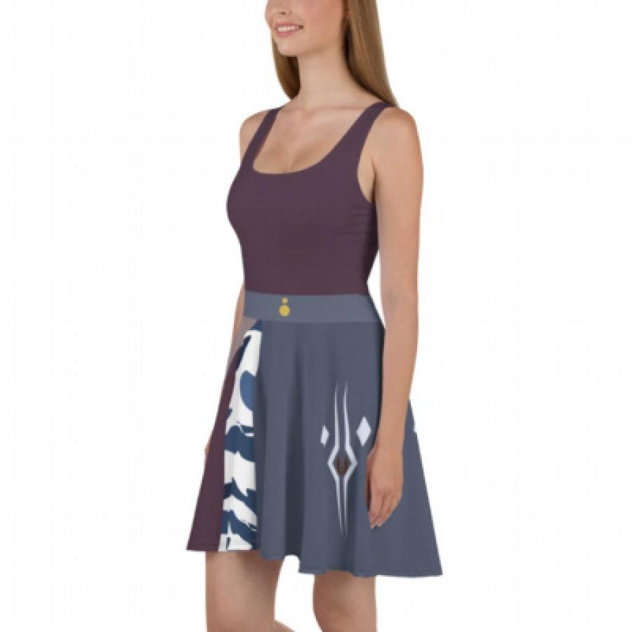 Ahsoka Tano skater dress - Ashoka Fulcum womens dress- Ahsoka Cosplay- Starwars Cosplay- The Mandalorian
